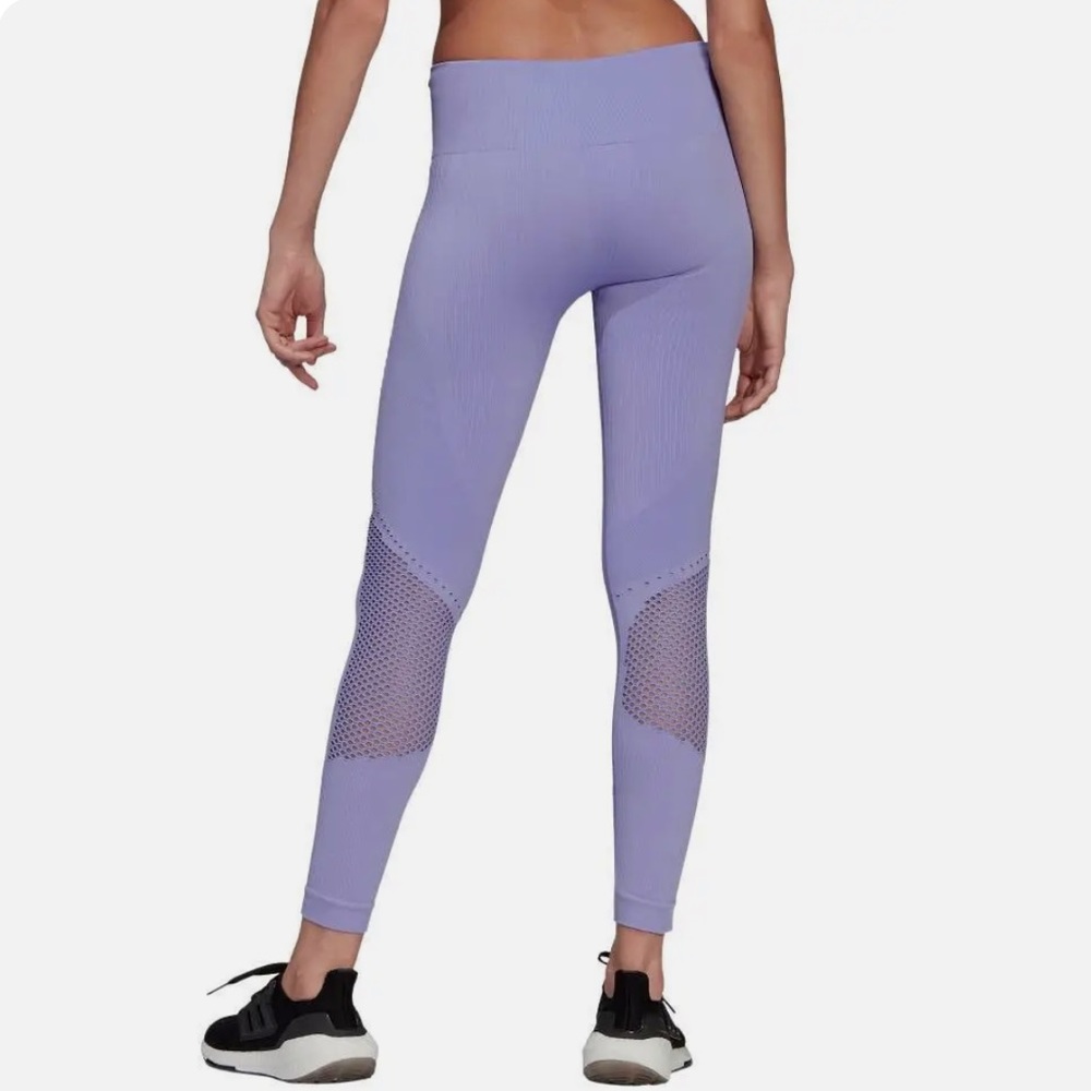 NWT ADIDAS Aeroknit Carrera Running Tights Light Purple